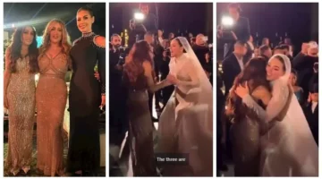 لحظة عائلية دافئة.. فريدة محمد هنيدي ترقص مع أمها في حفل زفافها